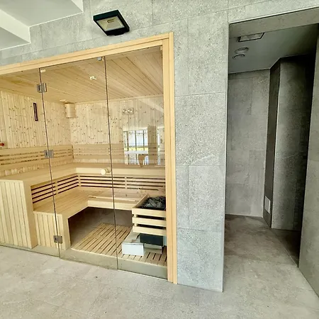 Prestige D312 Z Basenem, Sauna, Jacuzzi, Klimatyzacja I Widokiem Na Morze - 5d アパート